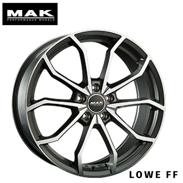 19インチ 5H112 8J 8J+30 5穴 ホイール 【4本セット 新品】  LOWE FF 送料無料 マック