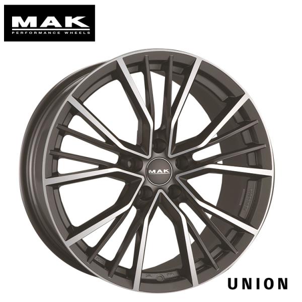 20インチ 5H112 9J 9J+38 5穴 ホイール 【4本セット 新品】  UNION 送料無料 マック