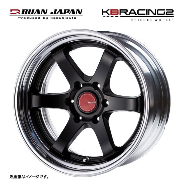 舞杏KB RACING2 18in 9J +25 6H 139.7 送料無料 舞杏 BUAN JAPAN KBRACING 2 ステップリム 11J-18 +24