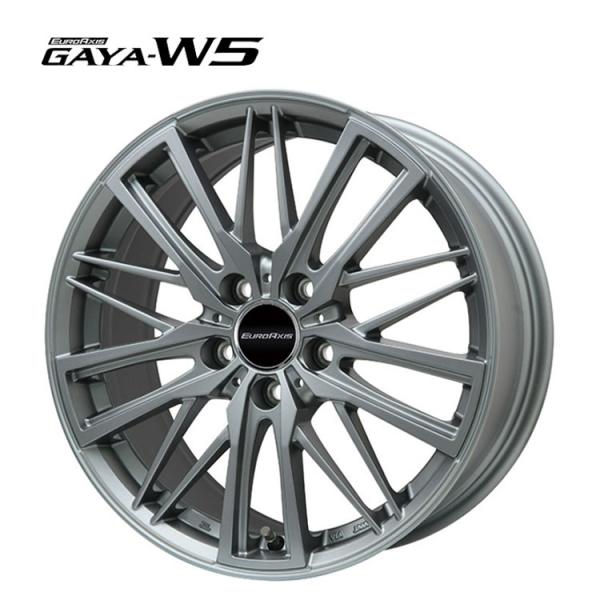 18インチ 5H112 7.5J 7.5J+51 5穴 ホイール 【1本単品 新品】 マットチタニウム GAYA-W5 送料無料 ユーロアクシス