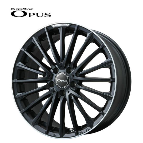 19インチ 5H112 8J 8J+49 5穴 ホイール 【2本セット 新品】  OPUS 送料無料 ユーロアクシス