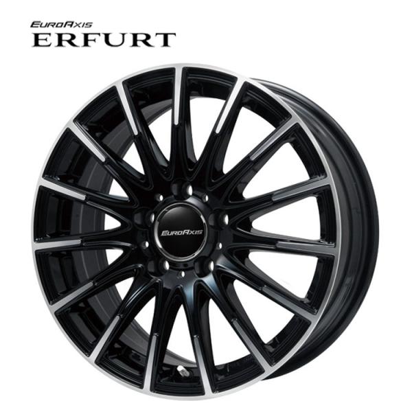 19インチ 5H112 8J 8J+49 5穴 ホイール 【4本セット 新品】  ERFURT 送料無料 ユーロアクシス