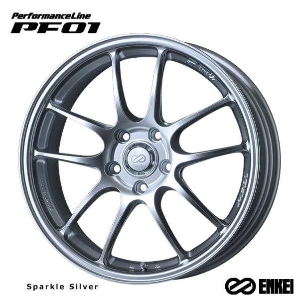 18インチ 5H120 8J 8J+42 5穴 ホイール 【1本単品 新品】 Sparkle Silver (SS) PerformanceLine PF01 