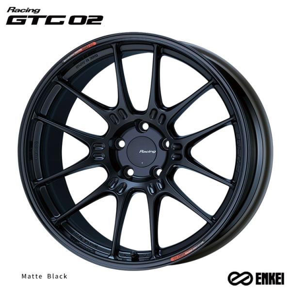 19インチ 5H120 10J 10J+40 5穴 ホイール 【1本単品 新品】 Matte Black Racing GTC 02 送料無料 エンケイ