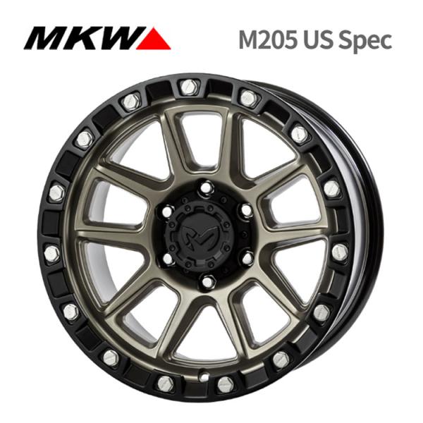 MKW M205 USスペック 8.5J-17 +0 6H 専用ナットセット kgfax17654_kmk2307050006