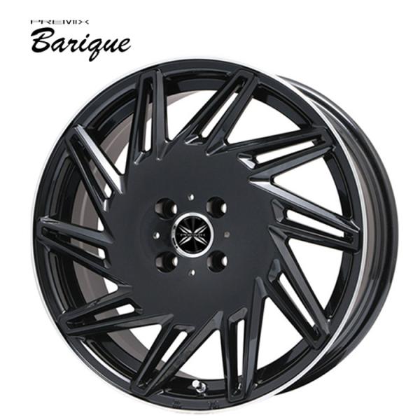 送料無料 プレミックス BARIQUE 5.5J-17 +45 4H-100 (17インチ) 4H100 