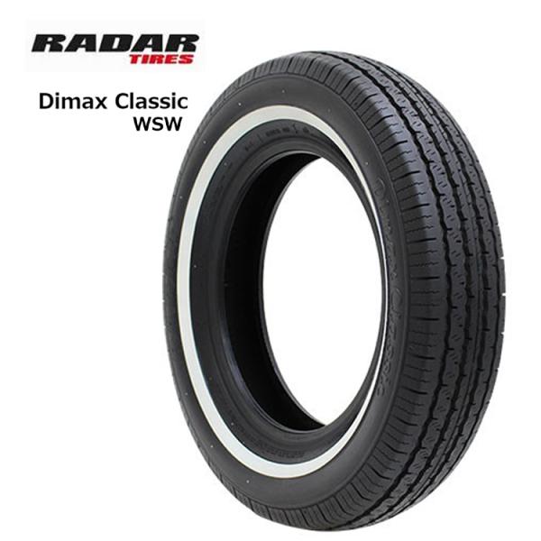 送料無料 レーダー 【1本】 サマータイヤ RADAR Dimax Classic.WSW ディーマックス クラシック.WSW 185/70R14 88V 1本