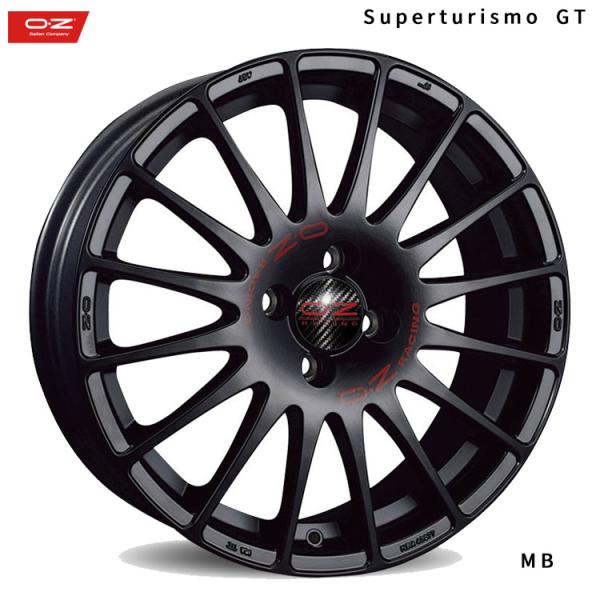 17インチ 5H114.3 7.5J 7.5J+50 5穴 ホイール 【1本単品 新品】 MB(マットブラック) Superturismo GT  送料無料 オ