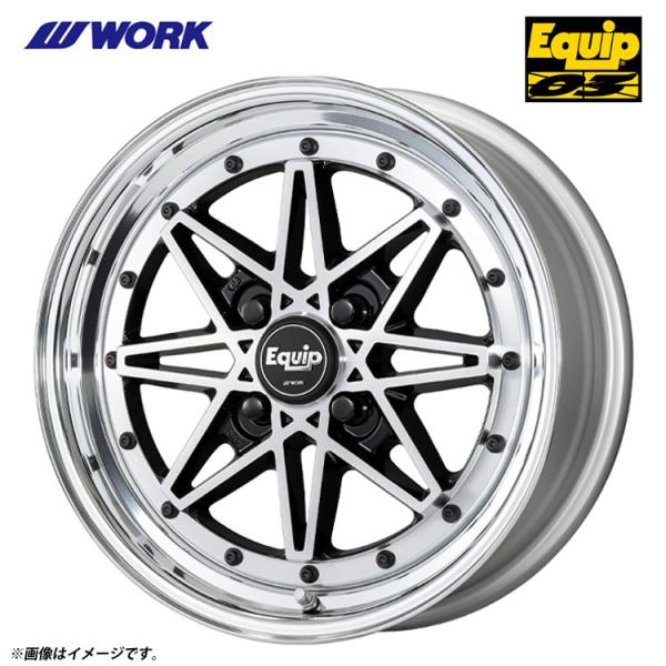 WORK 14インチ 4H100 5J 5J+42 4穴 ホイール 【4本セット 新品】 EQUIP