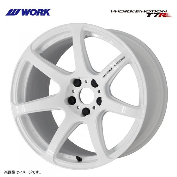 16インチ 4H100 6.5J 6.5J+48 4穴 ホイール 【1本単品 新品】 ホワイト WORK EMOTION T7R 送料無料 ワーク