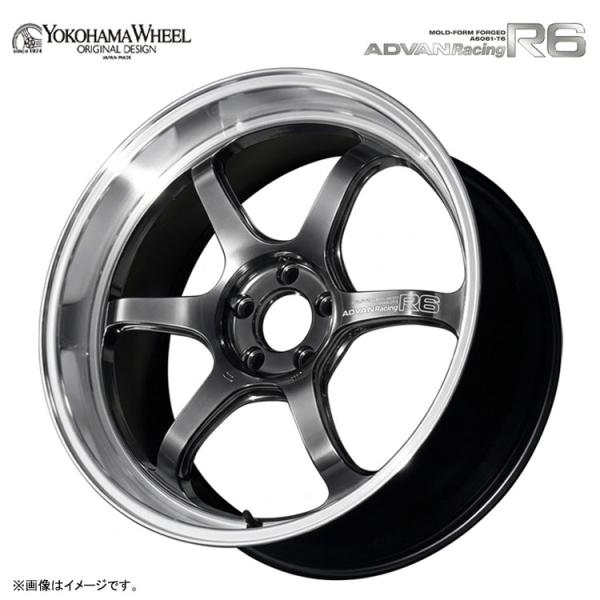 18インチ 5H114.3 8.5J 8.5J+50 5穴 ホイール 【1本単品 新品】 マシニング＆ハイパープラチナブラック（MPB） ADVAN Racin