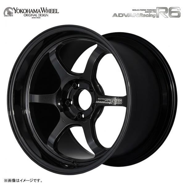 18インチ 5H114.3 8.5J 8.5J+50 5穴 ホイール 【1本単品 新品】 レーシングチタニウムブラック（TBK） ADVAN Racing R6