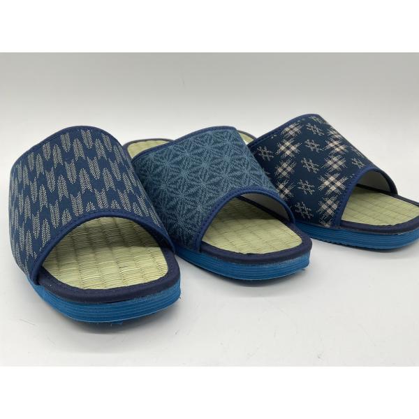 ※10,000円以上まとめてのお買い物は送料無料ですが、北海道の離島と沖縄県への発送のみ500円だけ送料をいただきます。ご購入後にこちらから追加の操作をいたします。信貴タタミヘップサンダル　紳士用サイズ：Mが約24cm、Lが約25cm（底部...