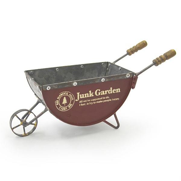 アンティーク調◇ミニセミサークルカートプランター◇ナチュラル雑貨