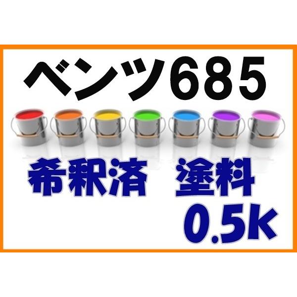 ベンツ685 塗料 希釈済 イエローストーン カラーナンバー カラーコード