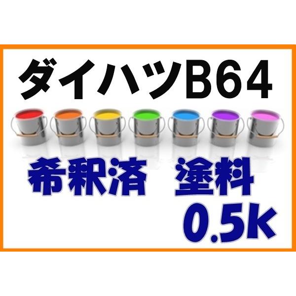 ダイハツb64 塗料 希釈済 アクアブルーメタリックオパール テリオスキッド カラーナンバー カラーコード B64 Db64 Kh企画 通販 Yahoo ショッピング