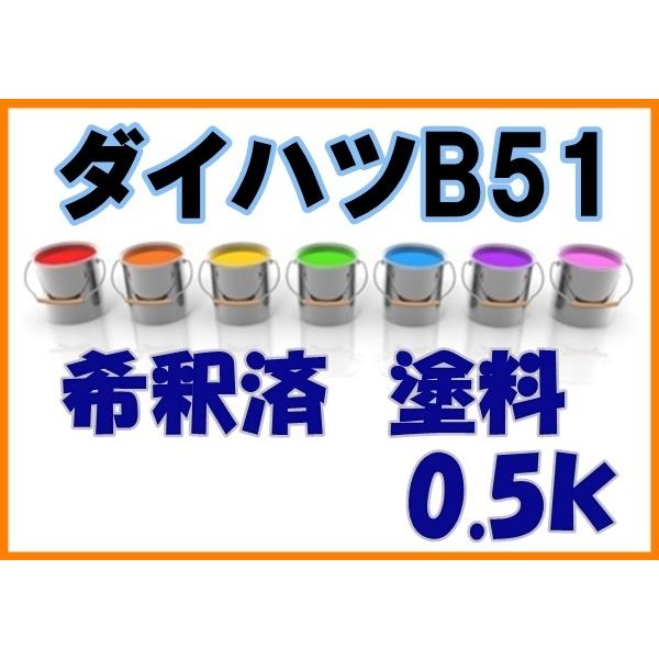 関西ペイント ハイブリッド 調色 ダイハツ B51 ブルーマイカM