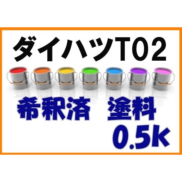 ダイハツT02 塗料 希釈済 アプリコットベージュ ミゼットII カラー