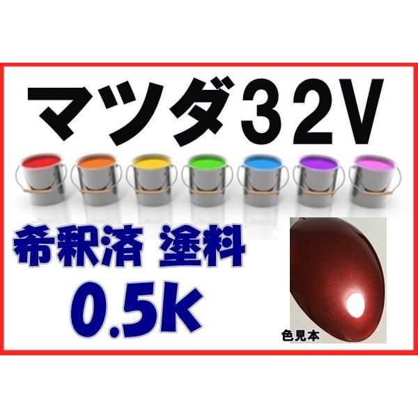 マツダ32V 塗料 カッパーレッドMC ロードスター アクセラ 希釈済