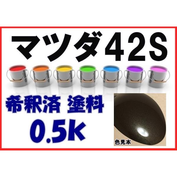 マツダ42S 塗料 チタニウムフラッシュマイカ アクセラ 希釈済 カラー