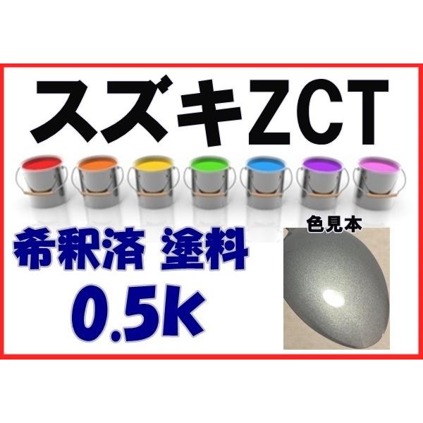 スズキZCT 塗料 アクアマリンブルーオパールM エブリィ 希釈済 カラー