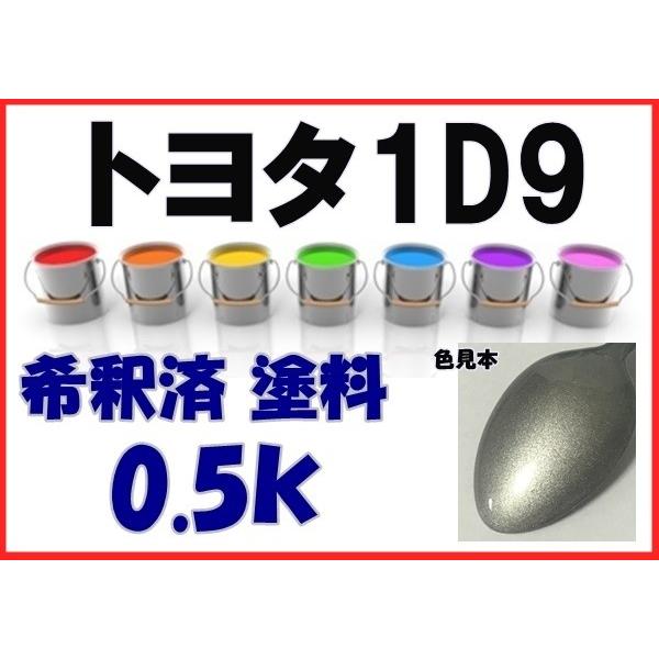 トヨタ1D9 塗料 シルバーメタリックグラファイト カローラ 希釈済
