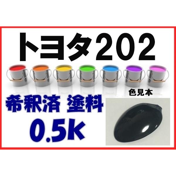 トヨタ202 塗料 ブラック 希釈済 カラーナンバー カラーコード 202 :t202:KH企画 - 通販 - Yahoo!ショッピング トヨタ202 塗料 ブラック 希釈済 カラーナンバー カラーコード 202 :t202:KH企画 - 通販 - Yahoo!ショッピング