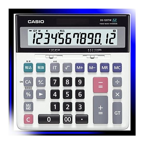 カシオ スタンダード電卓 税計算 12桁 デスクタイプ 休み 加算器方式