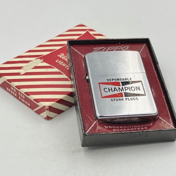 ZIPPO ビンテージ ジッポー 1958年 CHAMPION SPARK PLUG チャンピオン PAT.2517191 中古 動作確認済み