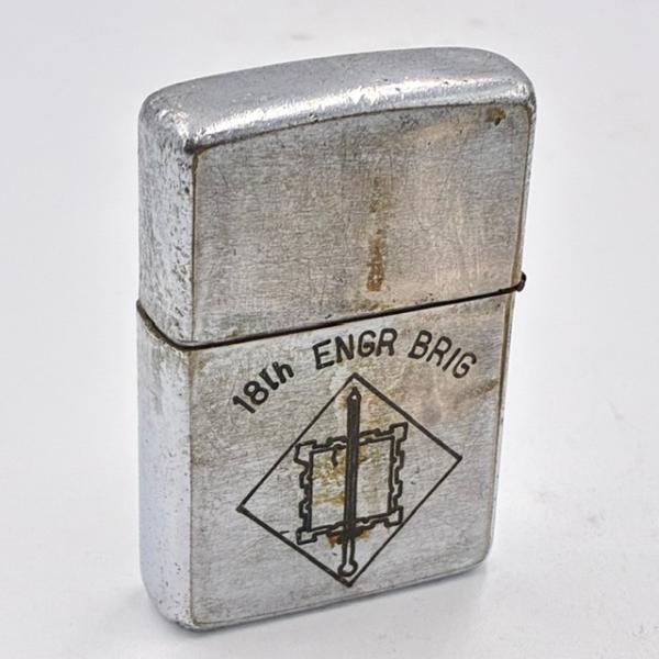 ZIPPO ベトナム 1968年 第18工兵旅団 (18th Engineer Brigade) ビンテージ ジッポー ベトナムジッポー 中古 動作確認済み