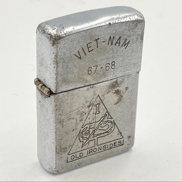 ZIPPO ベトナム 1967年後期 1st ARMORED DIVISION（第1機甲師団 / Old Ironsides） ビンテージ ジッポー ベトナムジッポー