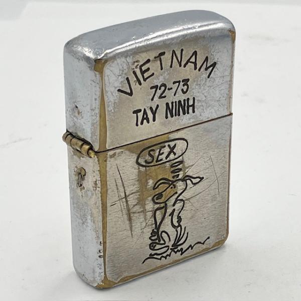 ZIPPO ジッポー ベトナム 1972年 スヌーピー柄 ビンテージ ベトナムジッポー 中古 動作確認済み