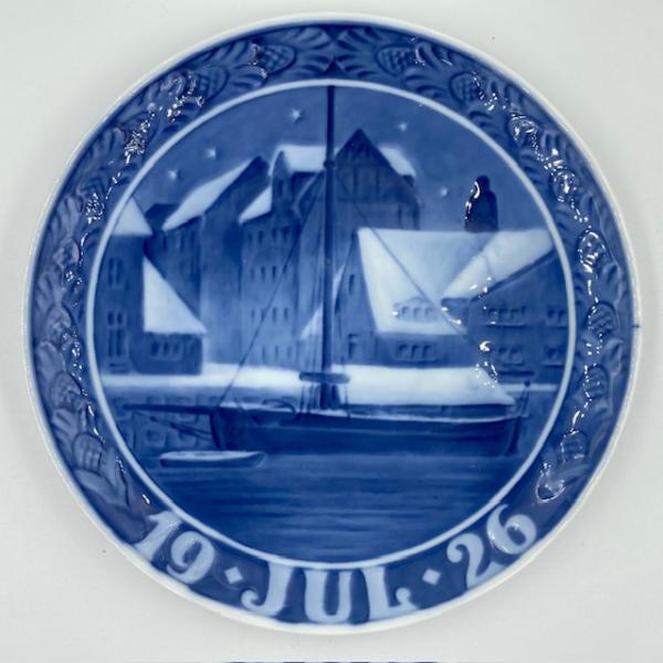 ロイヤルコペンハーゲン 1926年製　イヤープレート　クリスチャンハウン運河 ROYAL COPENHAGEN ロイヤルコペンハーゲン イヤープレート 1926年