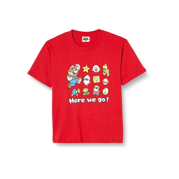 Tシャツ マリオ グッズ キャラクター キッズ HERE WE GO ヨッシー
