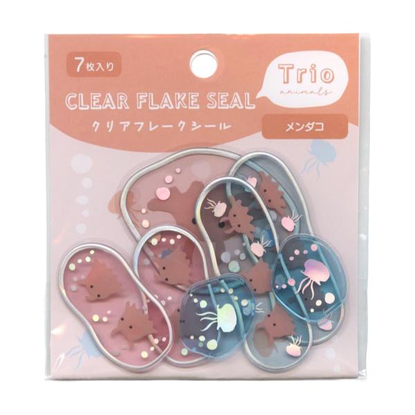 ラボクリップ シール クリアフレークシール トリオ水族館 メンダコ B26