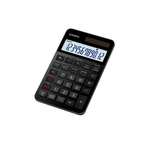 カシオ プレミアム電卓 ブラック 大判手帳タイプ 12桁 S100NB-BK