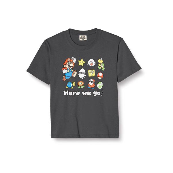 Tシャツ マリオ グッズ キャラクター キッズ HERE WE GO ヨッシー