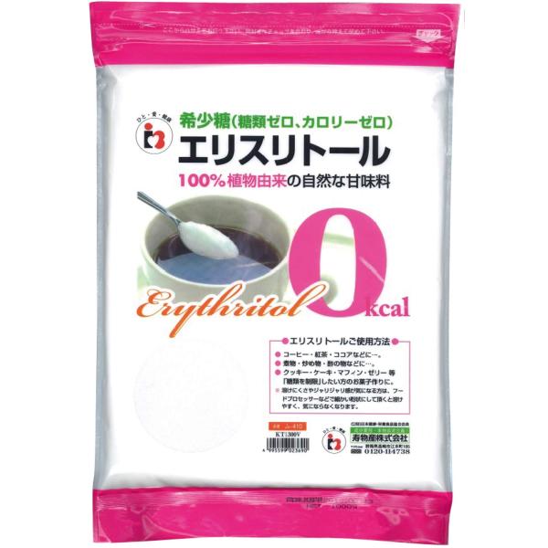 寿物産 エリスリトール 950g 希少糖 遺伝子組み換え不使用 (Non-GMO) カロリーゼロ 天然甘味料 糖質制限 砂糖代替甘味 砂糖の一部を置