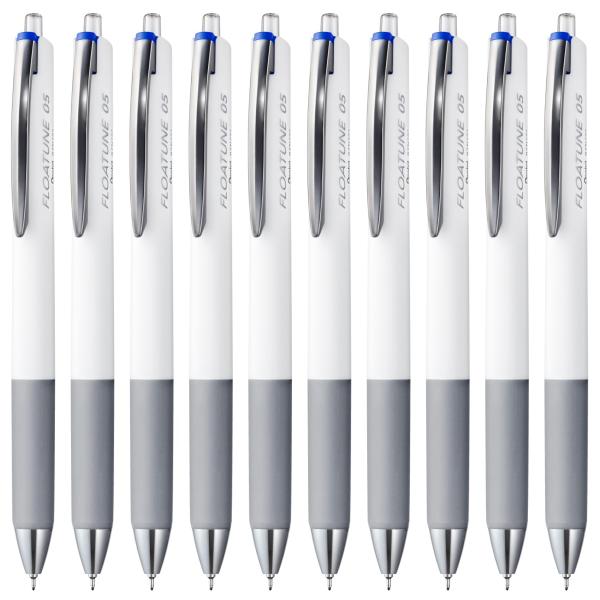 ぺんてる 油性 ボールペン フローチューン 0.5mm 青 10本 BZN205-C