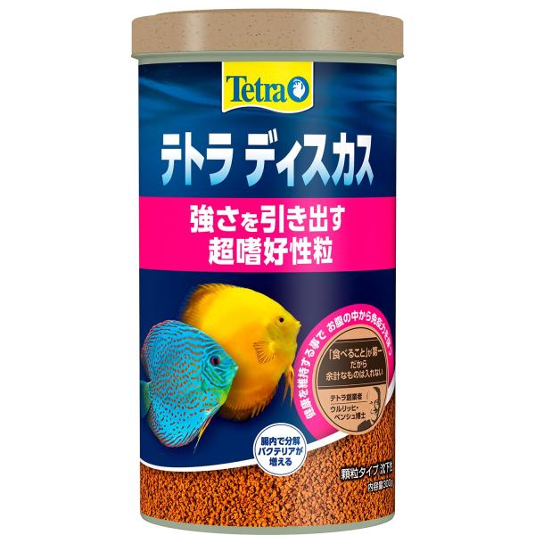 テトラ(Tetra) ディスカス 300G 熱帯魚の餌 善玉菌の増殖を助けて 糞を分解 ニオイも汚れも抑えるフード 天然原料のみ使用の安心フード 着
