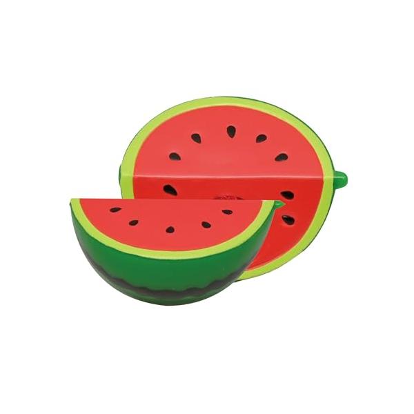 スイカレッド/ワンサイズ/1105・Style:スイカ・パッケージ個数:1・【本物みたいなフーズおもちゃ】本物志向でリアルなおままごとができるおもちゃです。表面の質感・形状も本物そっくりで、断面の色もよりリアルに再現しました!・【リアルに切...