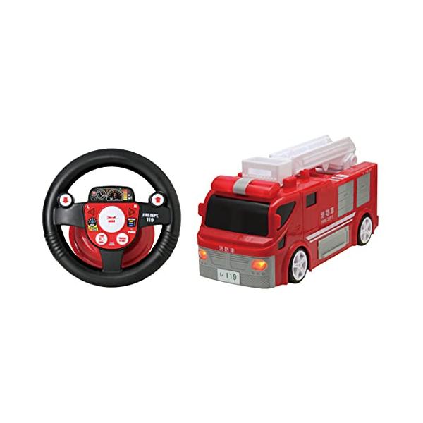消防車レッド/ワンサイズ/-・Style:消防車・本体/単三乾電池×4本(別売)、コントローラー/単三乾電池ｘ3本(別売)・パッケージ重量: 1.41 kg・対象年齢: キッズ・素材: プラスチック