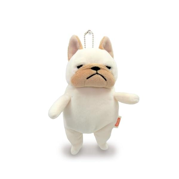 他サイト： シナダグローバル(Shinada Global) もちシリーズ もちぶる クリーム (mini) 7×5×14cm ぬいぐるみ ブルドッグ アニの商品画像
