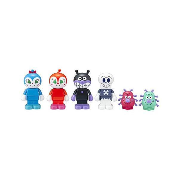 他サイト： BlockLabo ブロックラボ アンパンマン ブロックといっしょに遊べるばいきんまんとなかまたちブロックドールセットの商品画像