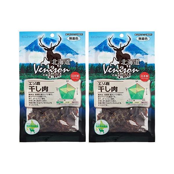 北海道ベニスン (Venison) エゾ鹿干し肉 40g×2個