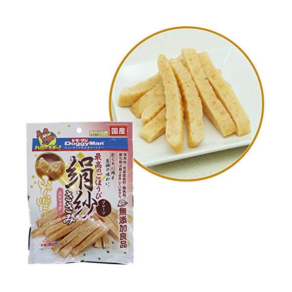 犬用おやつ 絹紗 スティック プレーン 100グラム