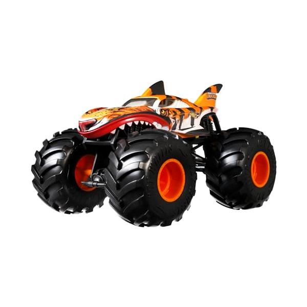 他サイト： ホットウィール(Hot Wheels) モンスタートラック ビッグサイズ タイガー・シャーク【ミニカー 1:24】 【3才~】 GWL14の商品画像