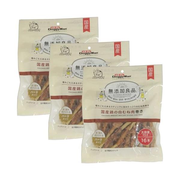 ドギーマン 無添加良品 国産鶏の むね肉巻き セット(犬用おやつ)