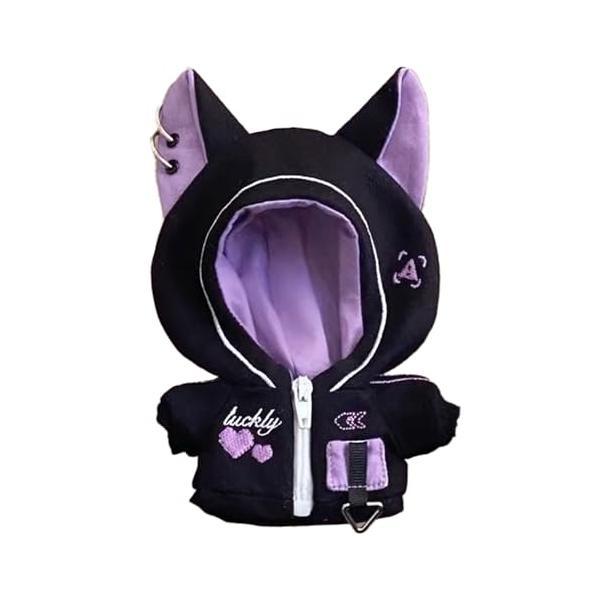 猫耳サイバーパンクジャージ【10cm用】パープル ぬい服 [並行輸入品