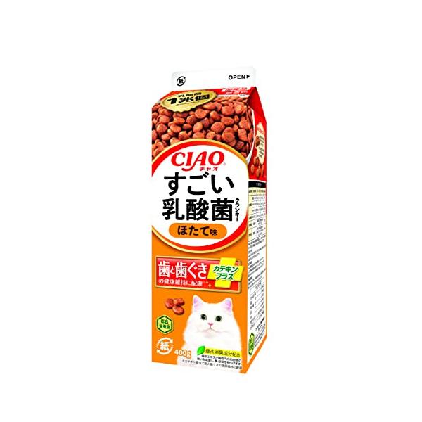 チャオ (CIAO) すごい乳酸菌 クランキー ほたて味 400g×12個 猫用
